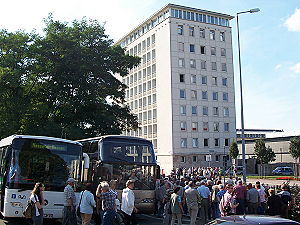 Ankunft der Busse