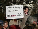 Protest vor dem Landtag