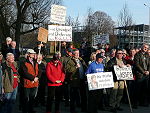 Protest vor dem Landtag