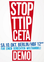 Anti-TTIP-Demo am 10. 10. 2015