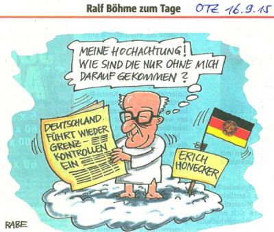 Cartoon von Ralf Böhme, OTZ vom 16. 9. 2015