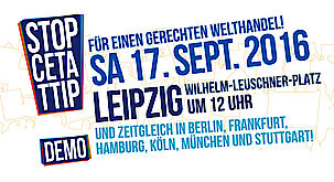 Anti-TTIP-Demo am 17. 09. 2016